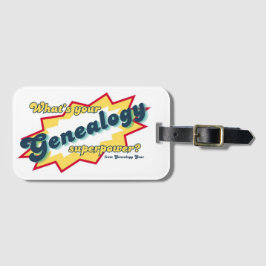 Genealogy Superpower ラゲッジタグ