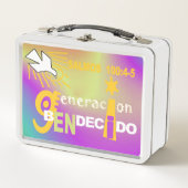 GeneraCion賛美 Gention Esp & Eng©ランチボックス メタルランチボックス (正面)