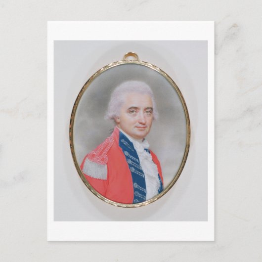 General 専攻の Sir Barry Close (d.1813) 1794 (w/c a) ポストカード (正面)