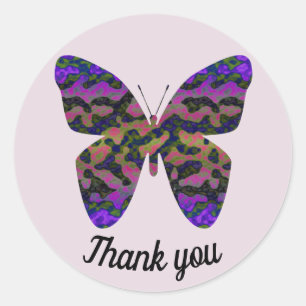 General Annovation Thank You Butterflyモダンさん ラウンドシール
