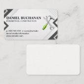 General Contractor Builder | Construction Tools 名刺 (正面/裏面)