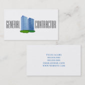 General Contractor Builder Manager建築 名刺 (正面/裏面)