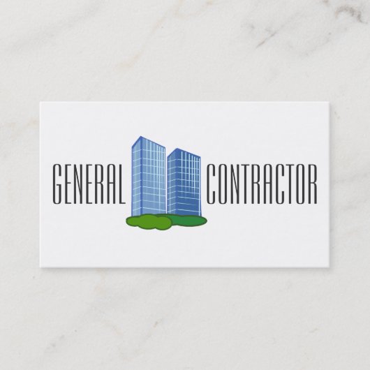 General Contractor Builder Manager建築 名刺 (正面)