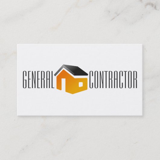 General Contractor Builder Manager建築 名刺 (正面)