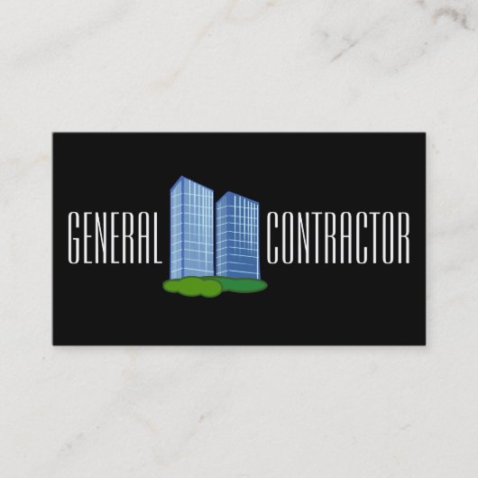 General Contractor Builder Manager建築 名刺 (正面)