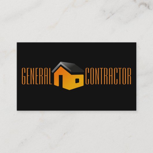 General Contractor Builder Manager建築 名刺 (正面)