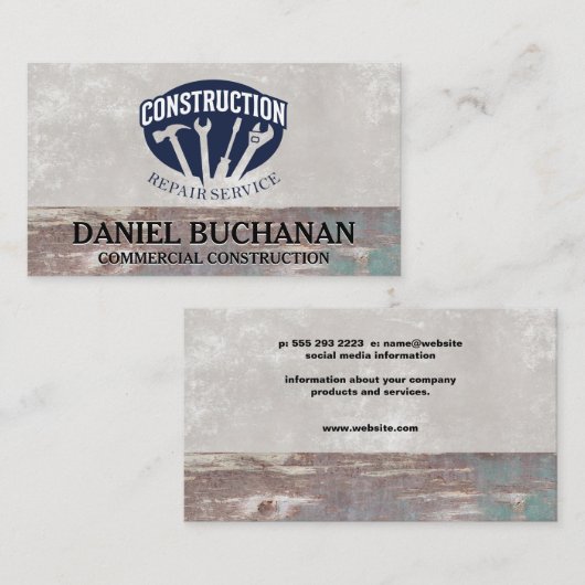 General Contractor | Construction | Repair 名刺 (正面/裏面)