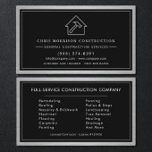 General Contractor Industrial Brushed Steel 名刺