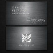 General Contractor Metallic QR Code 名刺
