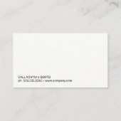 General Contractor Working on Roof 名刺 (裏面)