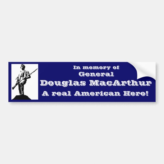 General Douglas MacArthur バンパーステッカー (正面)