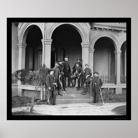 General Edwin Sumner & Staff in Warrenton, VA 1862 ポスター (正面)