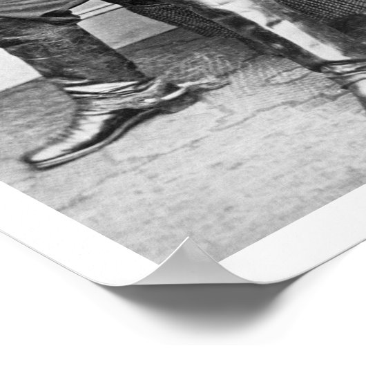 General George A. Custer (b/w photo) ポスター (角)