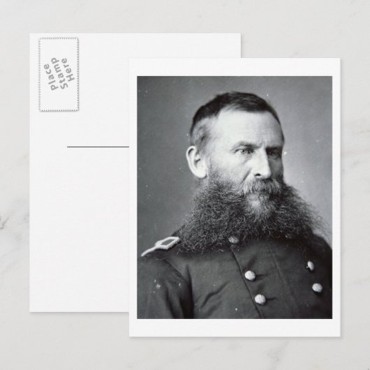 General George Crook (b/w photo) ポストカード (正面/裏面)