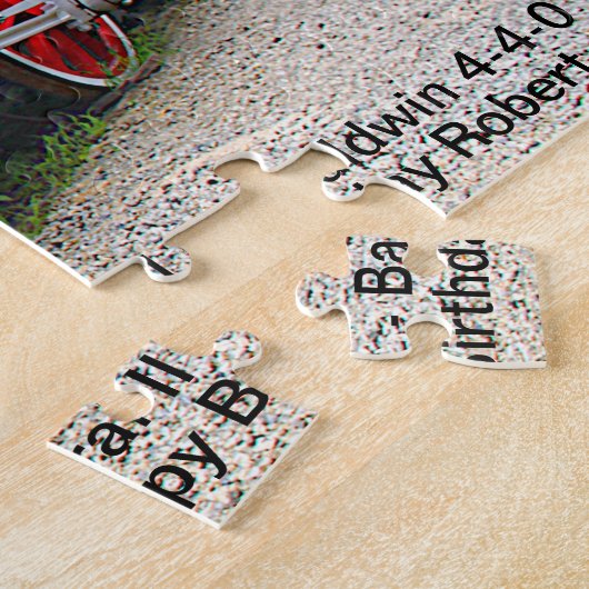 General II - Baldwin 4-4-0 Steam Engine - Add Name ジグソーパズル (側面)