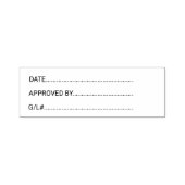 General LedgerビジネスGLによる承認日 セルフインキングスタンプ (デザイン)