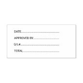 General LedgerビジネスGLによる承認日 セルフインキングスタンプ (デザイン)