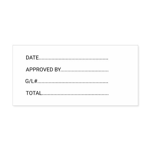 General LedgerビジネスGLによる承認日 セルフインキングスタンプ (デザイン)