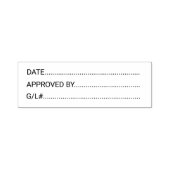 General LedgerビジネスGLセルフ承認日 セルフインキングスタンプ (デザイン)