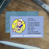 General Maintenance Cartoon Business Card 名刺