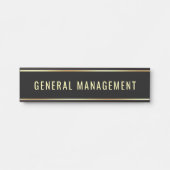 General Managementカスタマイズ可能な部門名 サインプレート (正面)