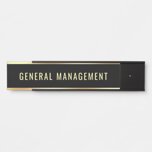 General Managementカスタマイズ可能な部門名 サインプレート (正面)