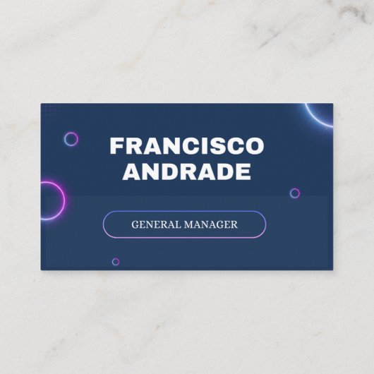 General manager | Professional Business Card 名刺 (裏面)