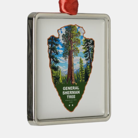 General Sherman Tree Sequoia NP Arrowhead メタルオーナメント (右)