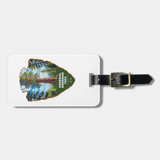 General Sherman Tree Sequoia NP Arrowhead ラゲッジタグ (正面横)