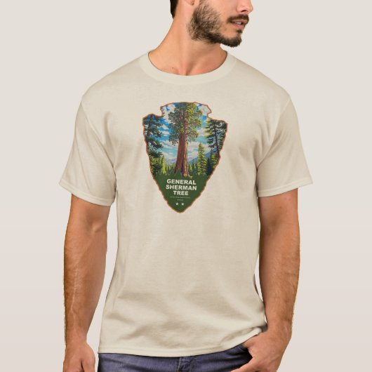 General Sherman Tree Sequoia NP Arrowhead Tシャツ (正面)
