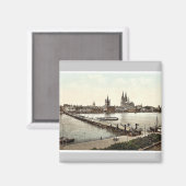 General view, Cologne, the Rhine, Germanyクラシック マグネット (正面/裏面)