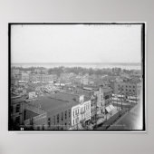 General view east from Post Office, Port Huron, Mi ポスター (正面)