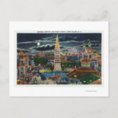 General View of Luna Park at Night ポストカード (正面)