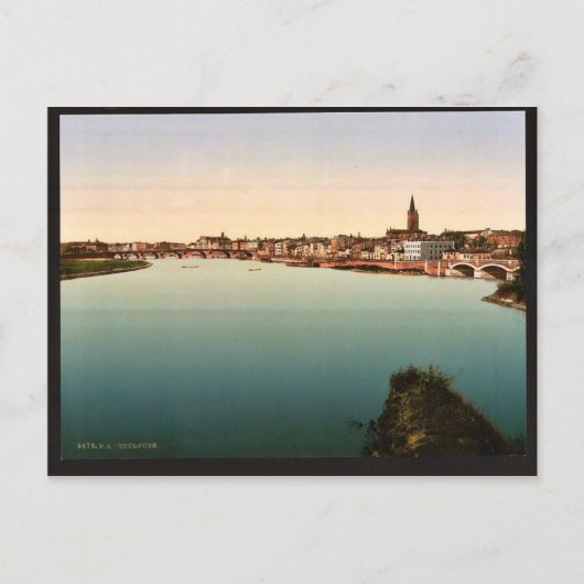General view, Toulouse, FranceヴィンテージPhotochrom ポストカード (正面)