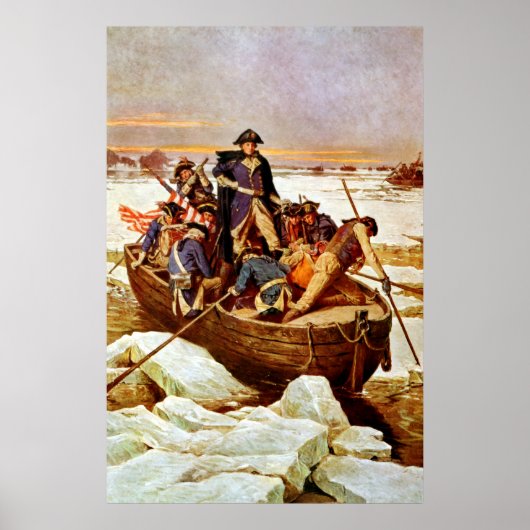 General Washington Crossing The Delaware River ポスター (正面)
