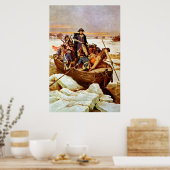 General Washington Crossing The Delaware River ポスター (キッチン)