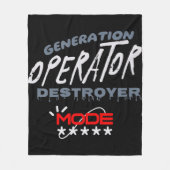 Generation Operator Destroyer Mode フリースブランケット (正面)