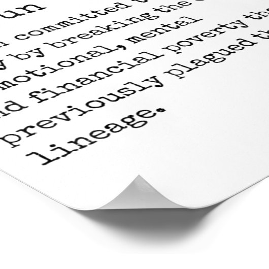 Generational Curse Breaker Definition Melanin Blac ポスター (角)