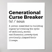 Generational Curse Breaker Definition Melanin Blac ポスター (正面)