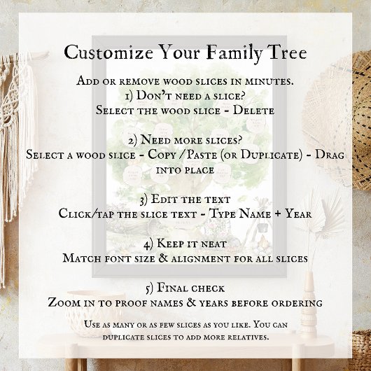 Generational Family Tree Watercolor Art | Custom  ポスター