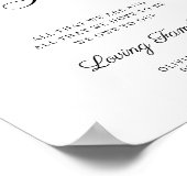 Generations Of Love Minimalist Modern Wedding ポスター (角)