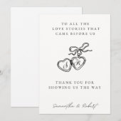 Generations of Love Wedding Table Card シーズンカード (正面/裏面)