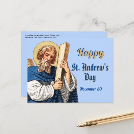 Generic Happy St. Andrew's Dayはがき ポストカード (正面/裏面インサイチュ)