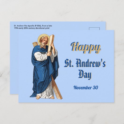 Generic Happy St. Andrew's Dayはがき ポストカード (正面/裏面)