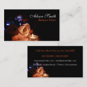 Generic health/spa/massage business card 名刺 (正面/裏面)