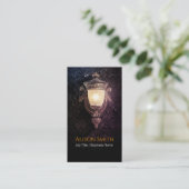 Generic lamp with fireflies business card 名刺 (スタンド正面)