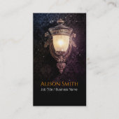 Generic lamp with fireflies business card 名刺 (正面)