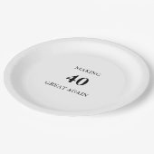 Generic Making 40 Great Again Birthday Party ペーパープレート (アングル)