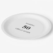 Generic Making 50 Great Again Birthday Party ペーパープレート (アングル)