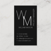 Generic Simple Black Professional Business Card